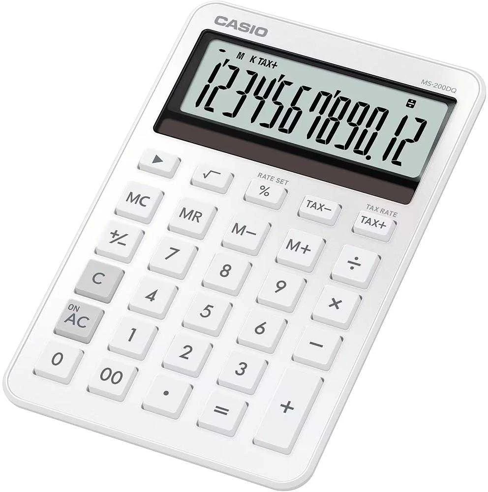 Casio MS-200DQ-WE stalinis skaičiuotuvas