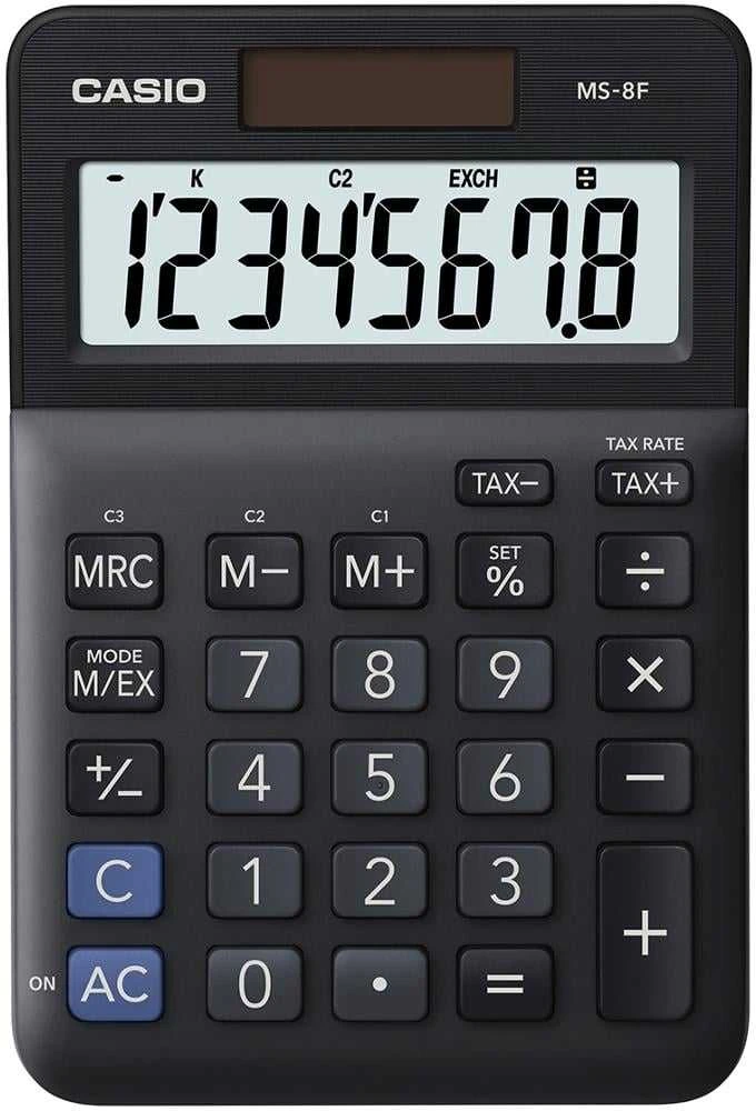 Casio MS-8F juodas office skaičiuotuvas