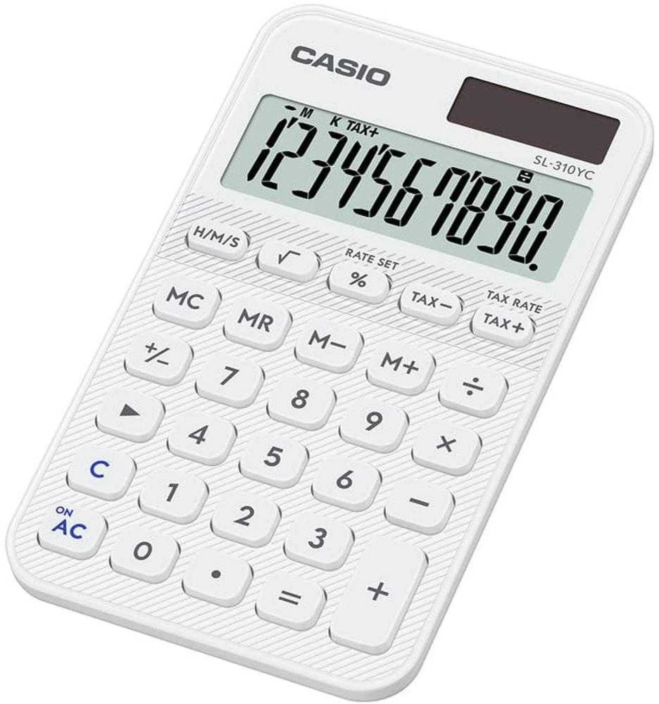 Casio SL-310YC-WE baltas skaičiuotuvas