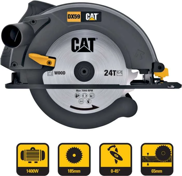 Rankinis pjūklas „Cat DX59“