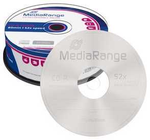 MediaRange CD-R 700 MB 25 vnt Spindel 52x MR201