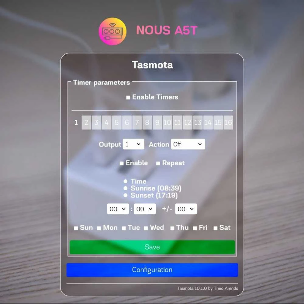 Nous We My A5T („Tasmota“)