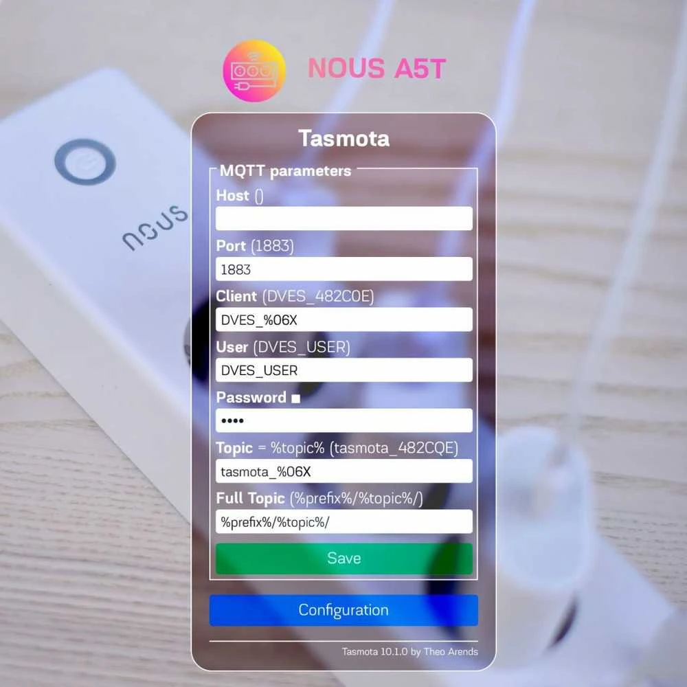 Nous We My A5T („Tasmota“)