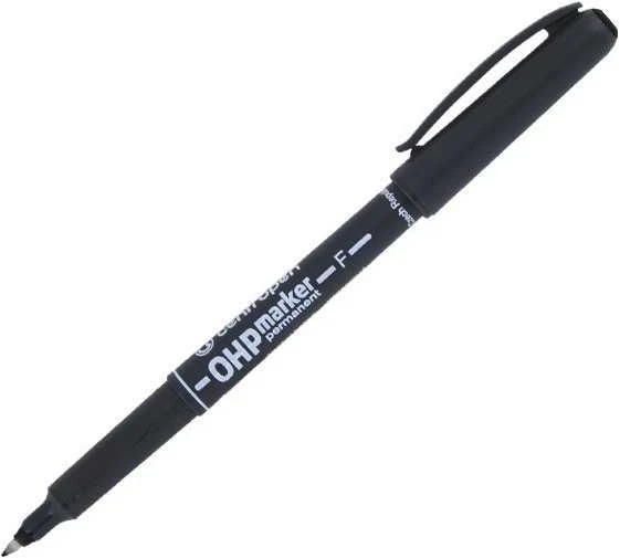 Centropen, žymeklis 2636, juodas, 0.6mm, alkoholio bazė, kaina už 1 vnt