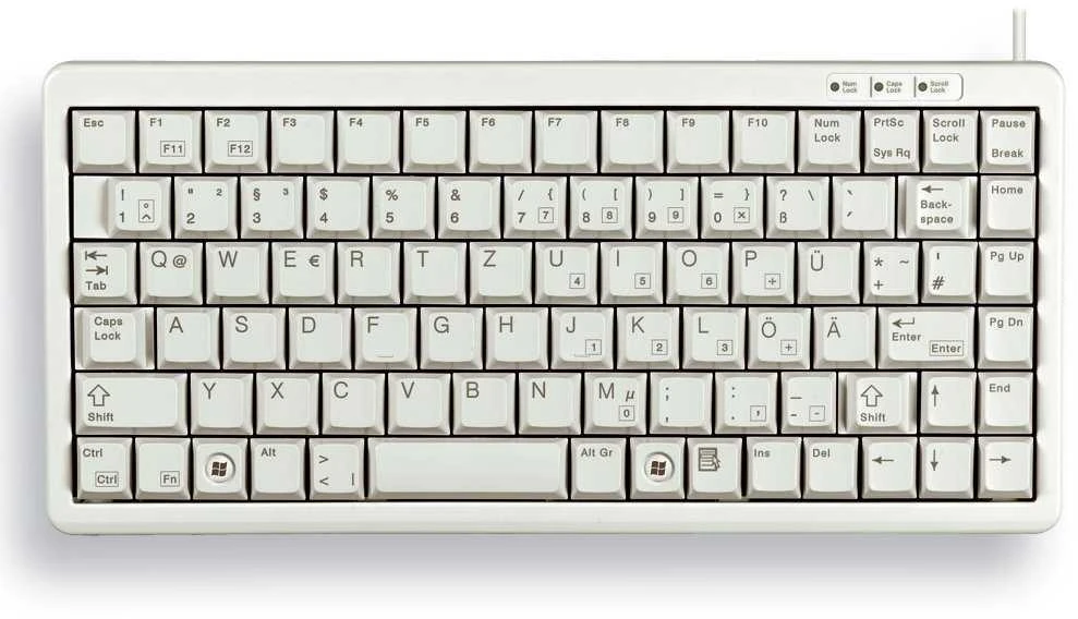 CHERRY G84-4100 klaviatūra USB QWERTY Anglų (JAV) Pilka