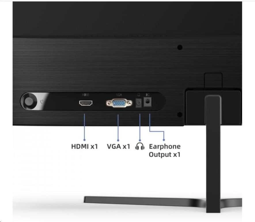 CHiQ 22 colių UltraSlim monitorius 22F650 FHD (1920x1080), 100 Hz, HDMI, VGA, Juodas