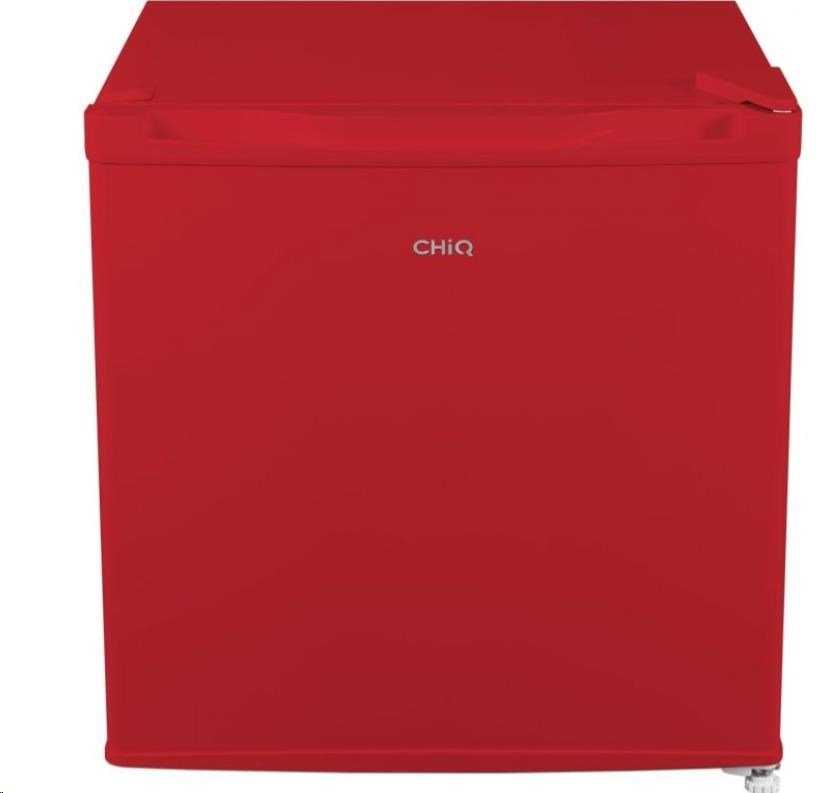 Šaldytuvas CHiQ CSD46D4RE mini baras, 46 litrai, 2 skyriai, nuo 0 °C iki +10 °C, 39 dB, raudona