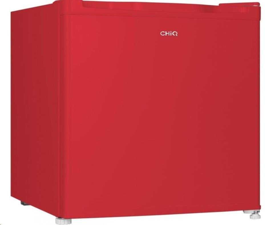 Šaldytuvas CHiQ CSD46D4RE mini baras, 46 litrai, 2 skyriai, nuo 0 °C iki +10 °C, 39 dB, raudona