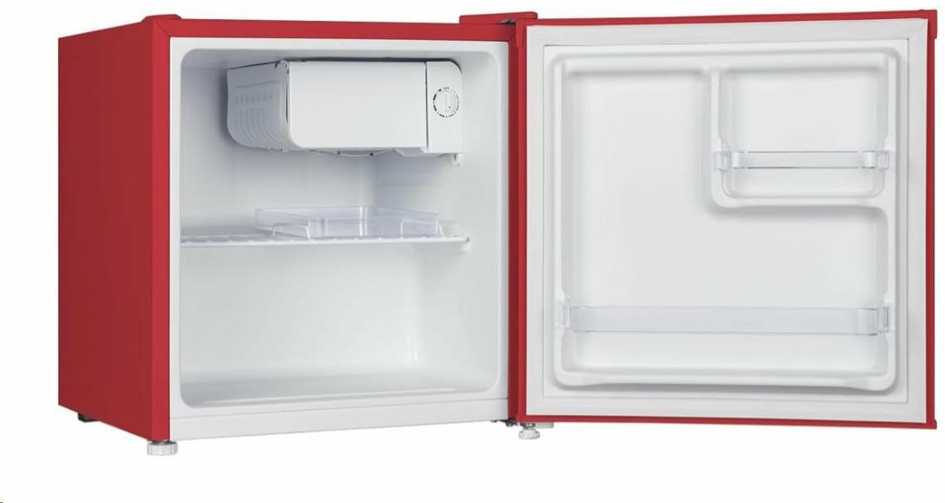 Šaldytuvas CHiQ CSD46D4RE mini baras, 46 litrai, 2 skyriai, nuo 0 °C iki +10 °C, 39 dB, raudona
