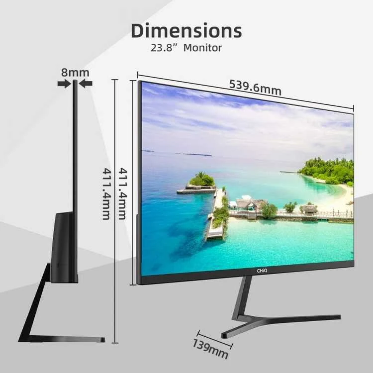 Monitorius Chiq 24F650 24" 60cm 16:9 100Hz 1920x1080 juodas