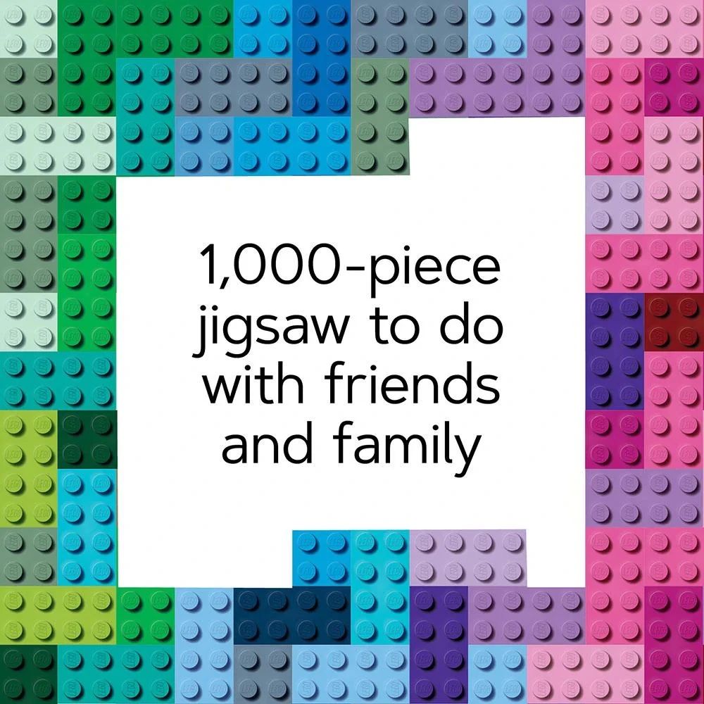 Dėlionė LEGO Rainbow Bricks 1000 dalys