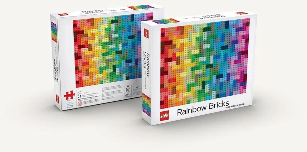 Dėlionė LEGO Rainbow Bricks 1000 dalys