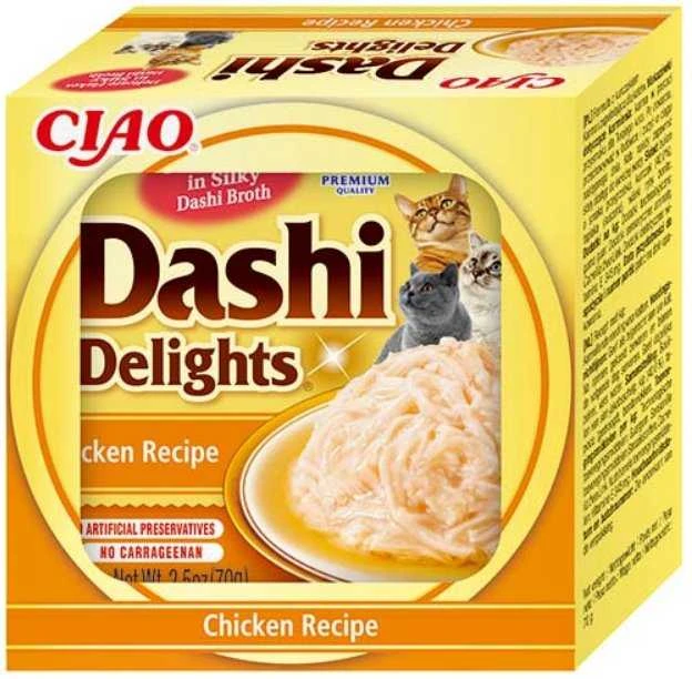 Kačių Skanėstai - Inaba Dashi Delights Vištiena Sultinyje 70g