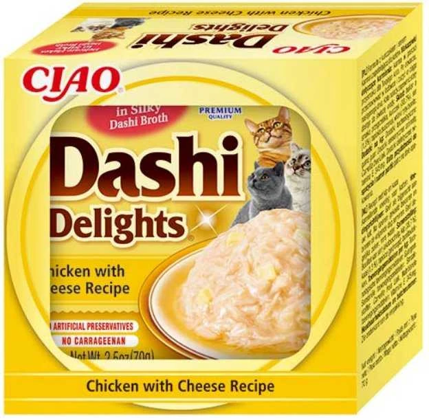 Kačių Skanėstai - INABA Dashi Delights, Vištiena Su Sūriu 70g