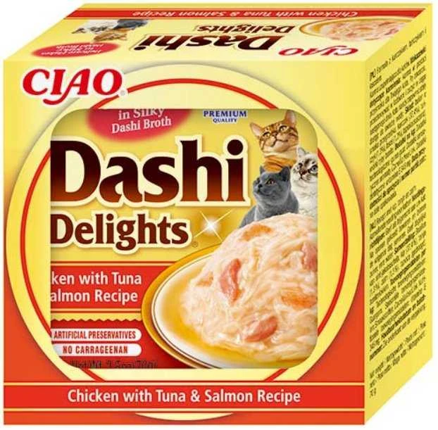 Kačių Skanėstai - Inaba Dashi Delights Vištiena, Tunas, Lašiša 70g
