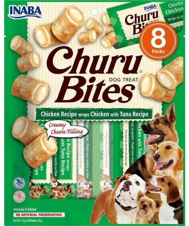 Inaba Churu Dog skanėstas Bites Chicken Tuna 96g