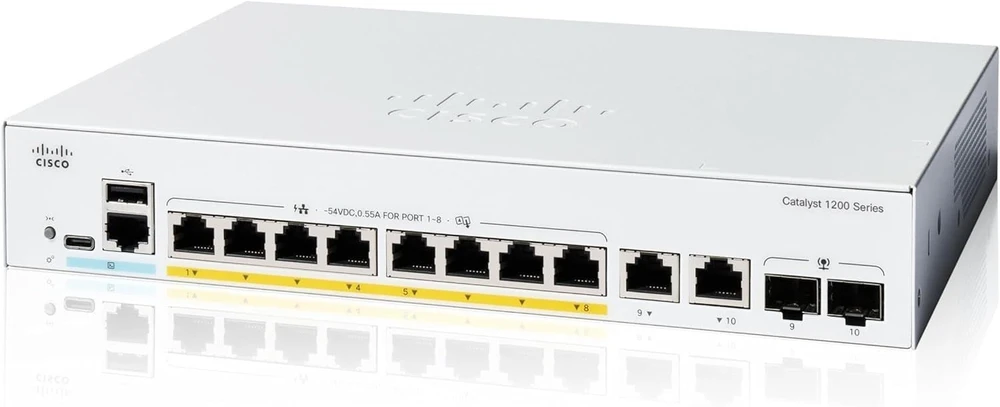 Šakotuvas „Cisco Catalyst C1200-8P-E-2G“