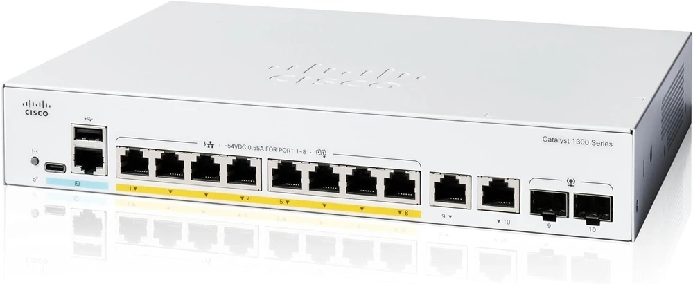 Šakotuvas Cisco Catalyst C1300-8FP-2G