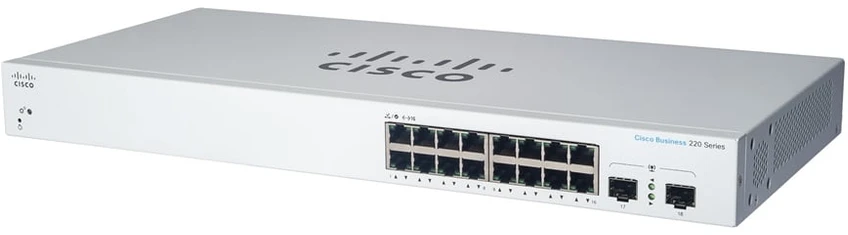Šakotuvas Cisco CBS220 SMART 16-PORT GE POE - 2X1G SFP