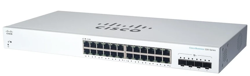 Šakotuvas Cisco CBS220 SMART 24-PORT GE POE - 4X10G SFP+