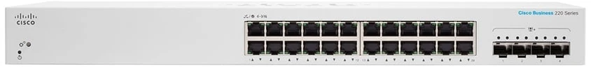 Šakotuvas Cisco CBS220 SMART 24-PORT GE POE - 4X10G SFP+