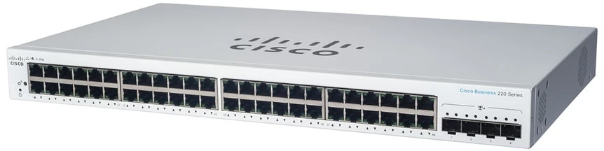 Šakotuvas Cisco CBS220 SMART 48-PORT GE 4X1G - SFP