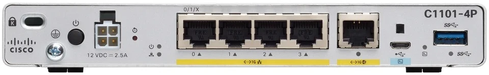 Šakotuvas CISCO ISR 1100 4 prievadų Dvigubas GE WAN Ethernet Maršrutizatorius