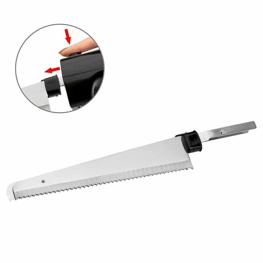 Elektrinis Peilis - Clatronic EM 3702 120W Nerūdijančio Plieno Juodas