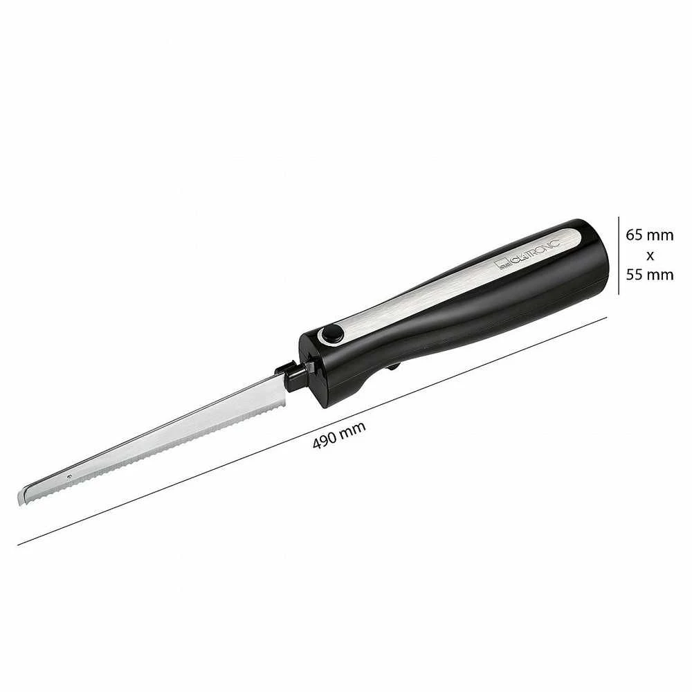 Elektrinis Peilis - Clatronic EM 3702 120W Nerūdijančio Plieno Juodas