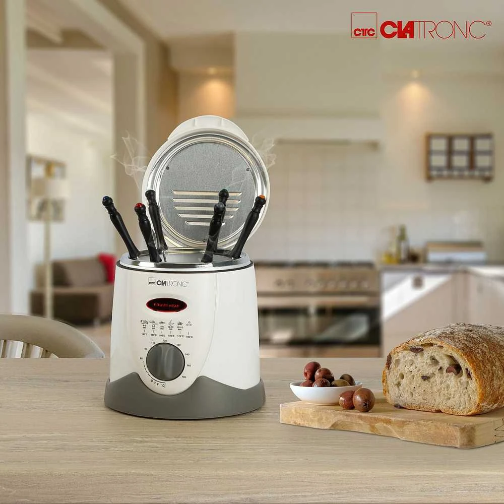 Clatronic Fondue gruzdintuvė FFR 2916 balta/pilka