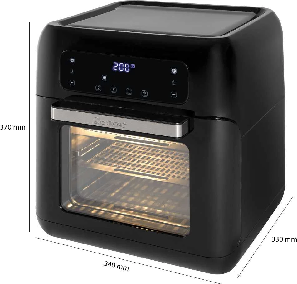 Clatronic FR 3747 H gruzdintuvė 1,8 L 1000 W Karšto oro gruzdintuvė Juodas