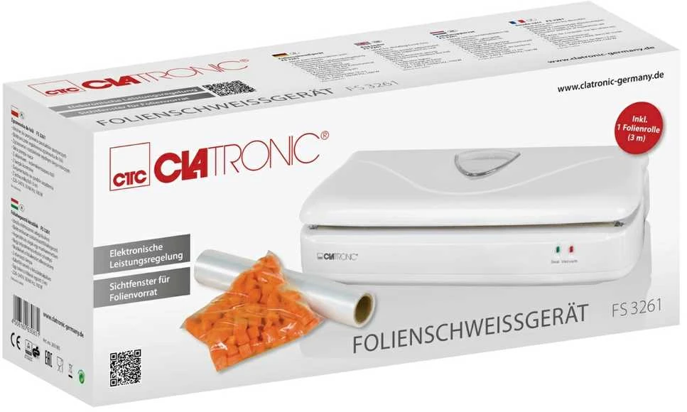 Vakumatorius Clatronic FS 3261 baltas