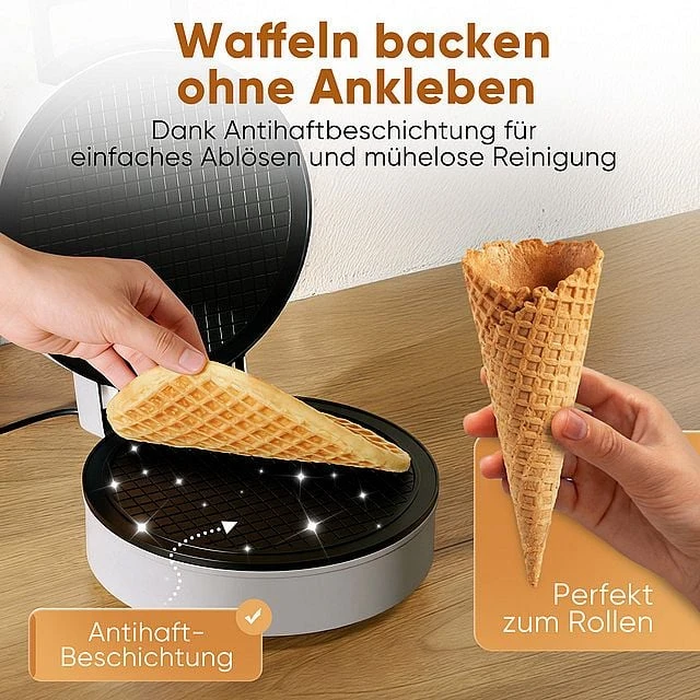 Vaflinė Clatronic HA 3833 1 waffle(s) 1200 W Juodas, Sidabrinis
