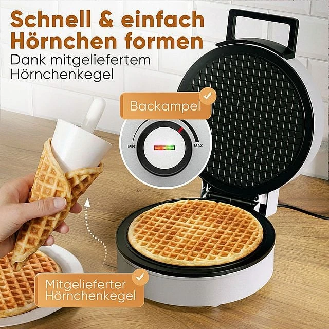Vaflinė Clatronic HA 3833 1 waffle(s) 1200 W Juodas, Sidabrinis