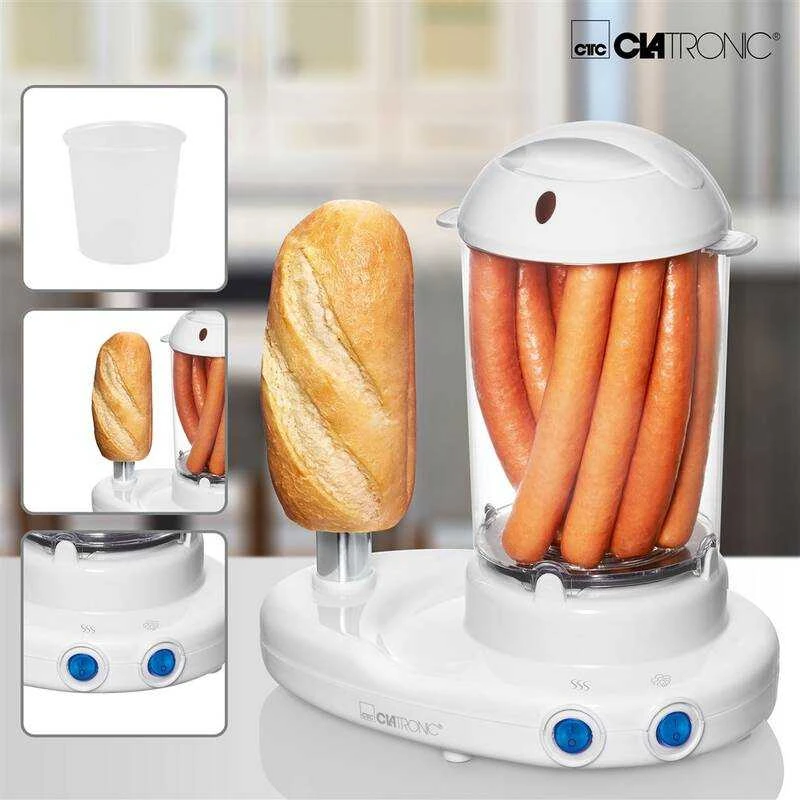 Karštų Dešrelių Garintuvas - Clatronic HDM 3420 EK 350W Nepridegantis Baltas