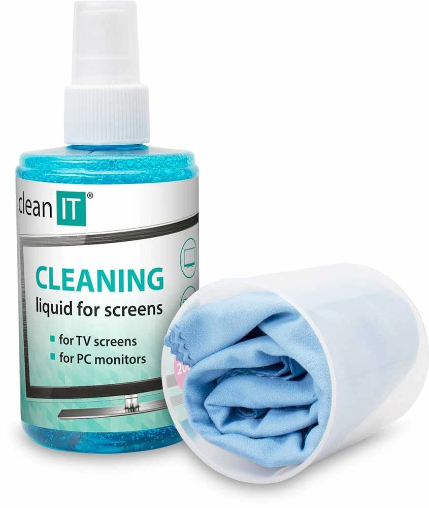 Valiklis Clean It Švarus IT ekrano valymo tirpalas su ekrano šluoste dangtelyje, 200ml