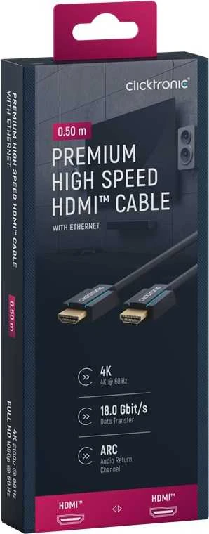 Clicktronic 70309 High Speed HDMI™ kabelis su amžinybe, 15 m