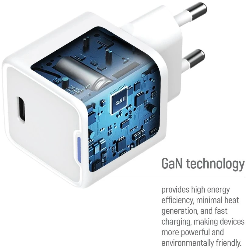ColorWay 1x USB-C/ mains charger/ GaN/ PD/ PPS/ 25W, Baltas