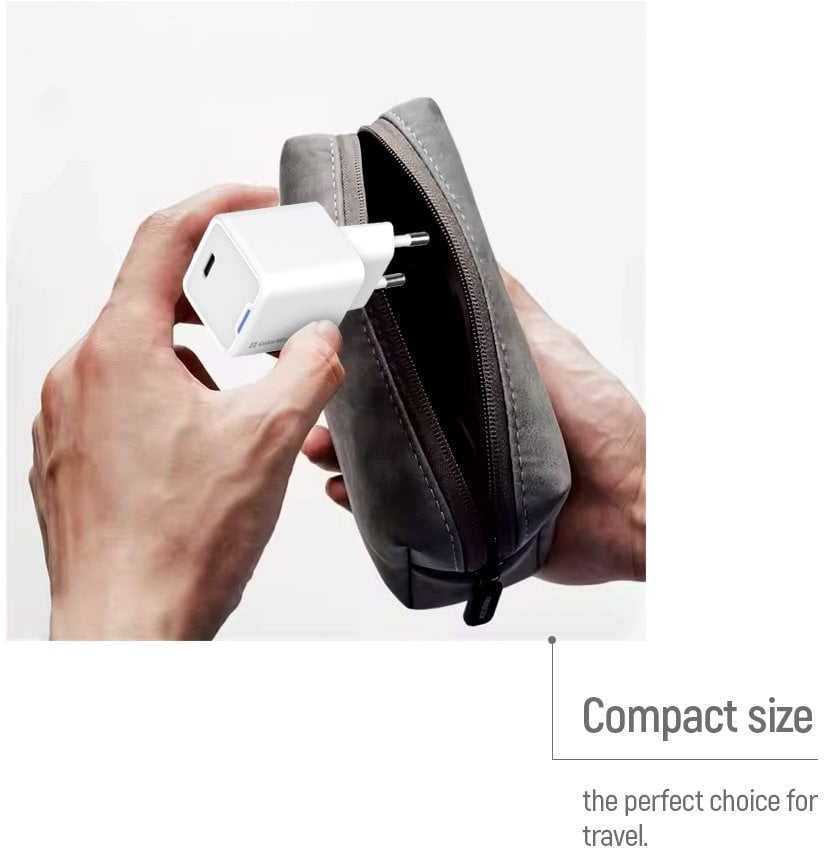 ColorWay 1x USB-C/ mains charger/ GaN/ PD/ PPS/ 25W/ Baltas