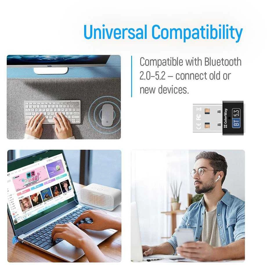 „ColorWay Bluetooth BT 5.3“ adapteris / USB-A