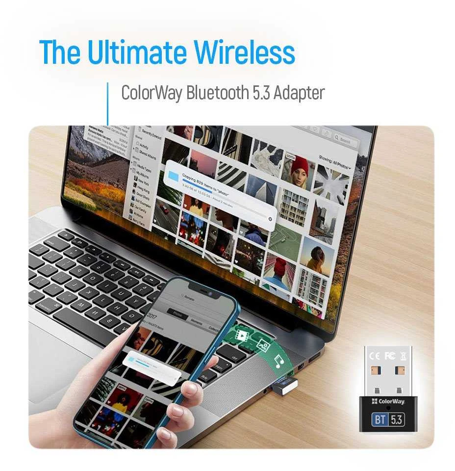 „ColorWay Bluetooth BT 5.3“ adapteris / USB-A