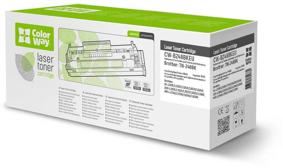ColorWay CW-B248BKEU toner cartridge Juodas