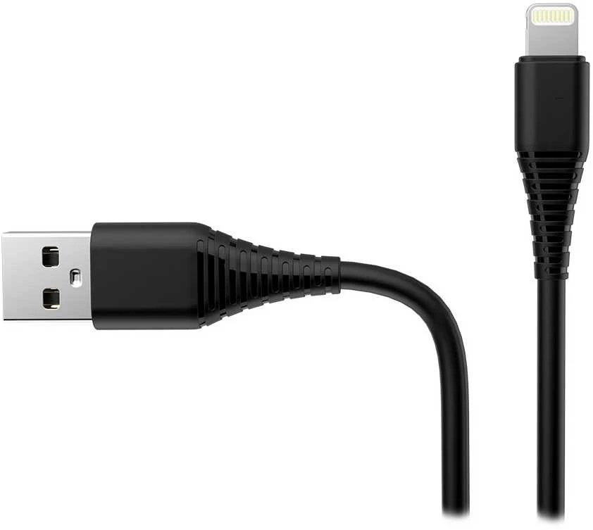 „ColorWay“ duomenų kabelis USB – „Apple Lightning“ 2.4A, 1 m, juodas