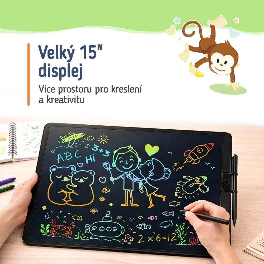 ColorWay 15" Children's Drawing Planšetė CW-WT15BK, Juodas