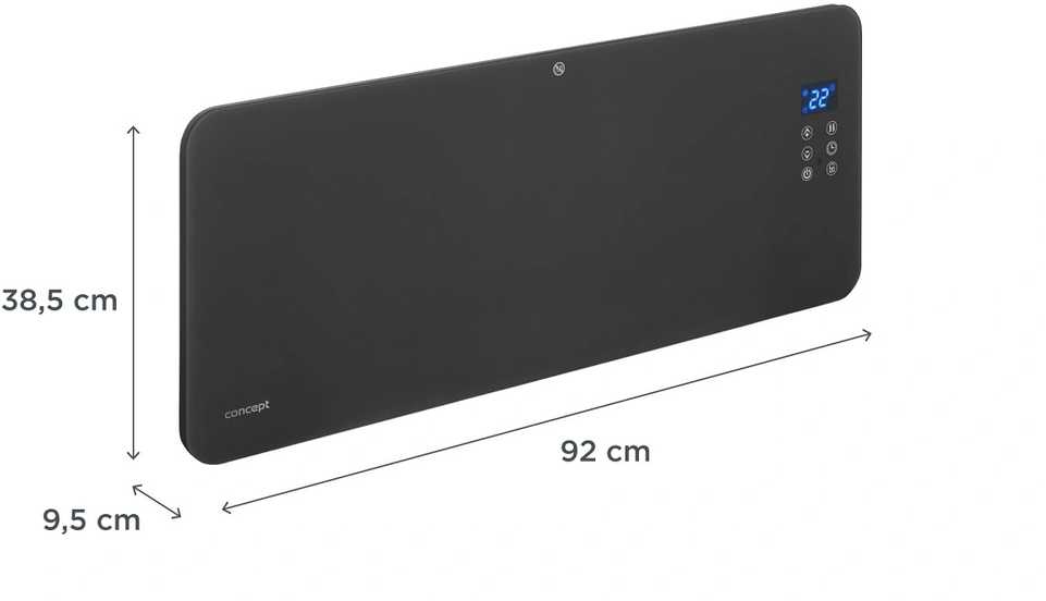 Išmanusis stiklinis konvektorinis šildytuvas Concept KS4100