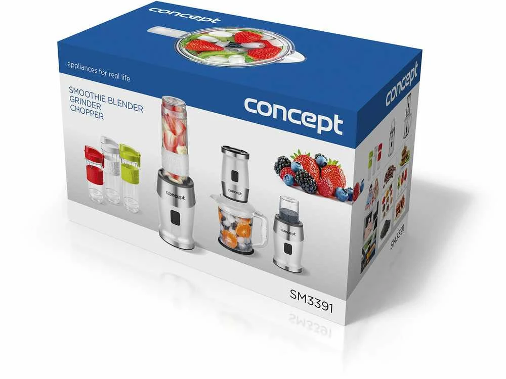 Concept sm3391 1.2 L Tabletop plakiklis 700 W Nerūdijantis plienas, Baltas