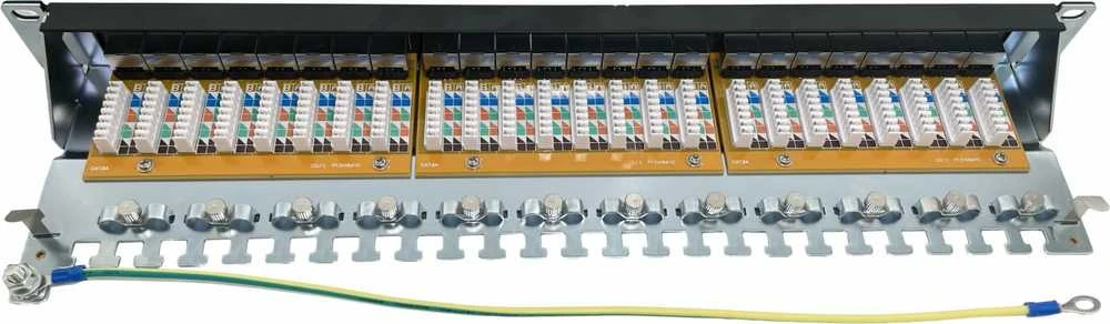 Conexpro 19" patch panel STP, CAT6A, 24 jungtys, 1U
