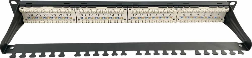 „Conexpro“ 19 colių UTP jungiamoji panelė, CAT6A, 24 prievadai, 1U
