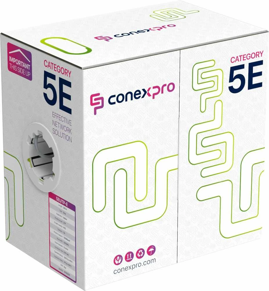 Conexpro UTP cable economy, CAT5e, PVC, 24 AWG, 305m, pilkas