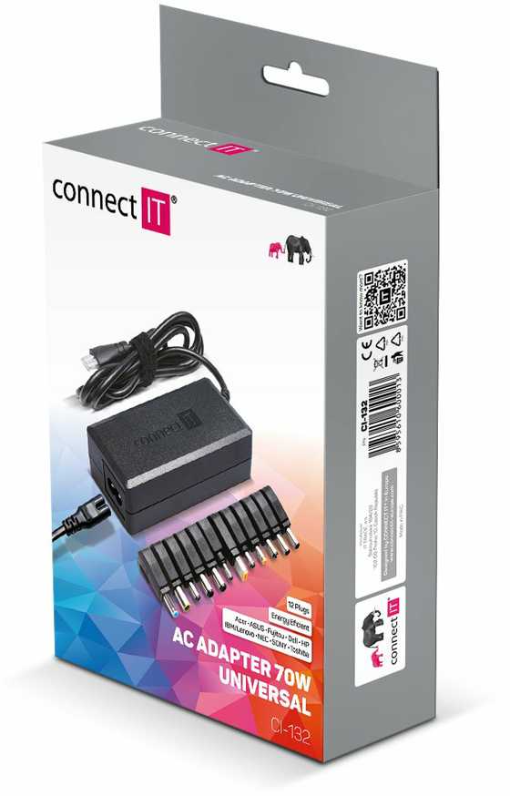 Connect It Prijunkite IT universalų 70 W maitinimo šaltinį (CI-132)